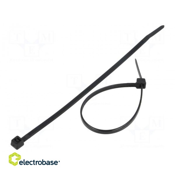 Cable tie | L: 150mm | W: 3.6mm | polyamide | 177N | black | Ømax: 35mm