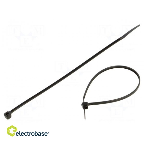 Cable tie | L: 450mm | W: 7.8mm | polyamide | 540N | black | 100pcs.