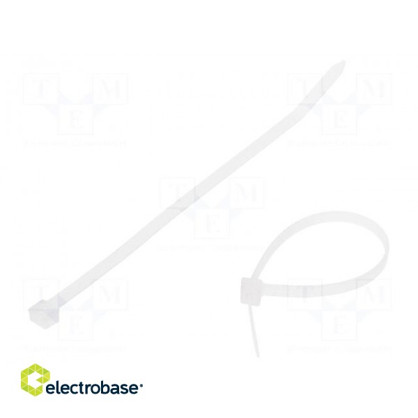 Cable tie | L: 160mm | W: 4.8mm | polyamide | 215N | natural | -40÷85°C