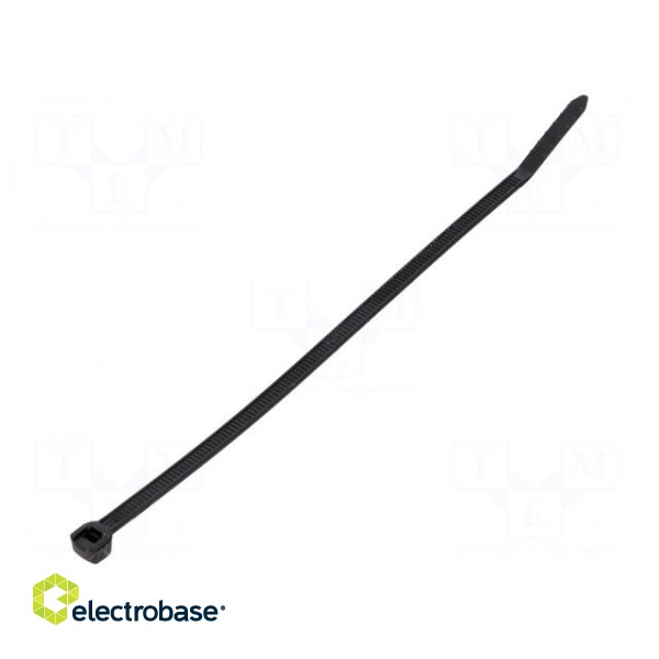 Cable tie | L: 163mm | W: 2.4mm | polyamide | 80N | black | Ømax: 38mm