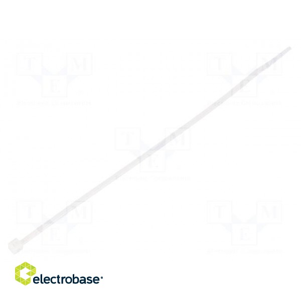 Cable tie | L: 165mm | W: 2.5mm | polyamide | 78.5N | natural | Ømax: 43mm