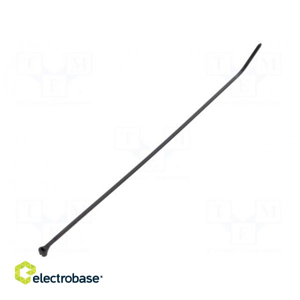 Cable tie | L: 186mm | W: 4.8mm | polyamide | 220N | black | Ømax: 45mm