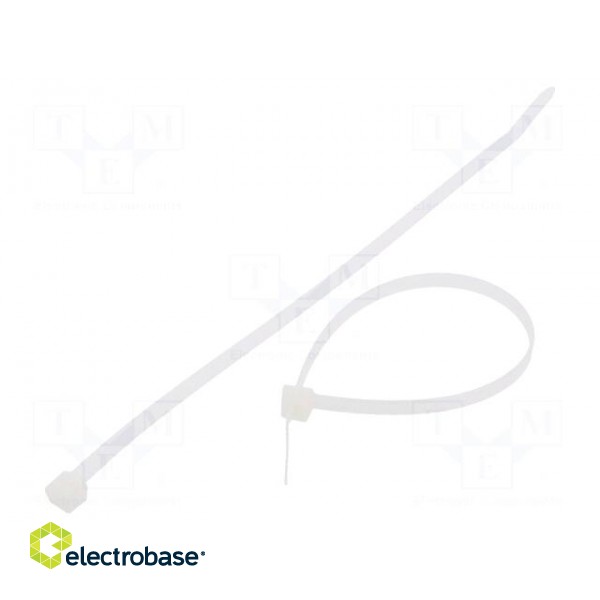 Cable tie | L: 200mm | W: 4.8mm | polyamide | 222N | natural | Ømax: 50mm