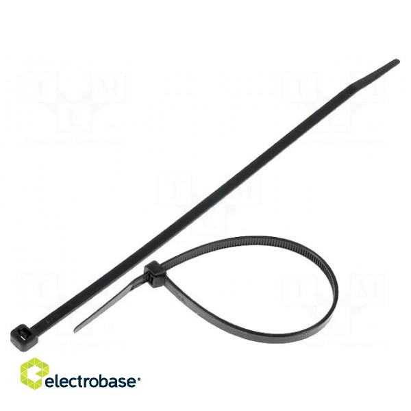 Cable tie | L: 203mm | W: 4.6mm | polyamide | 215.5N | black | Ømax: 55mm