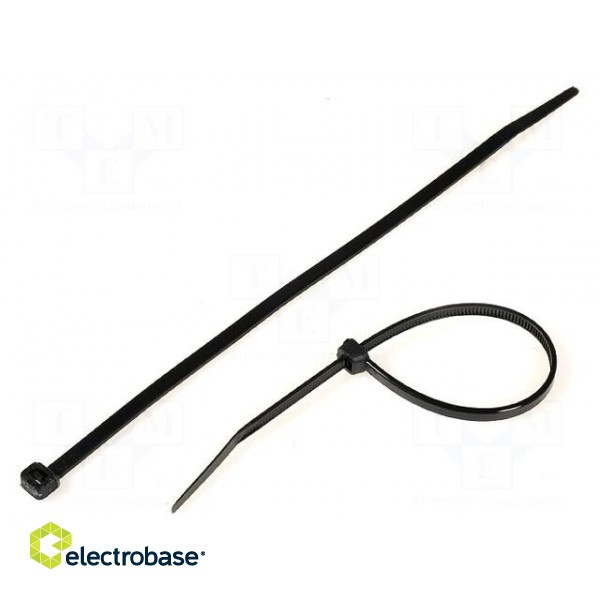 Cable tie | L: 203mm | W: 4.6mm | polyamide | 215.5N | black | Ømax: 55mm