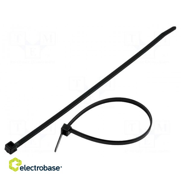 Cable tie | L: 210mm | W: 4.7mm | polyamide | 355N | black | Ømax: 55mm