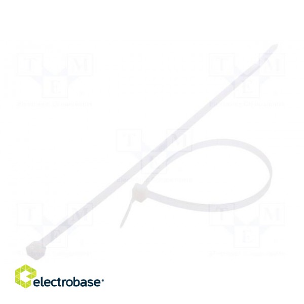 Cable tie | L: 215mm | W: 4.8mm | polyamide | 222N | natural | Ømax: 58mm