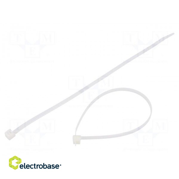 Cable tie | L: 245mm | W: 4.6mm | polyamide | 225N | natural | Ømax: 65mm
