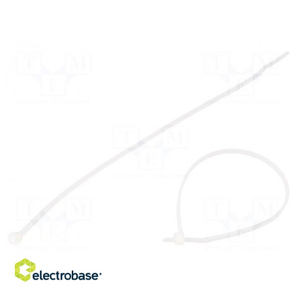 Cable tie | L: 200mm | W: 2.5mm | polyamide | 80N | natural