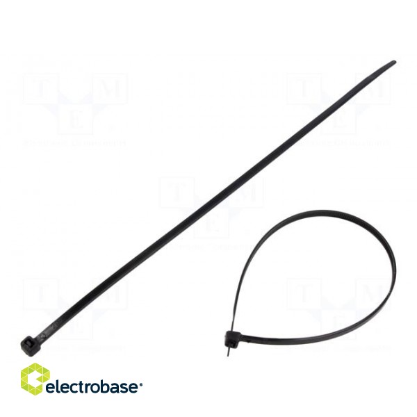 Cable tie | L: 275mm | W: 4.35mm | polyamide | black | 100pcs | -35÷85°C