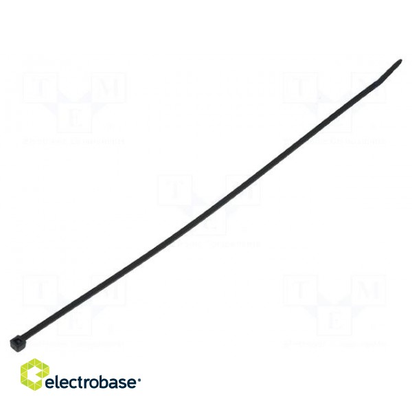 Cable tie | L: 290mm | W: 3.5mm | polyamide | 135N | black | Ømax: 80mm
