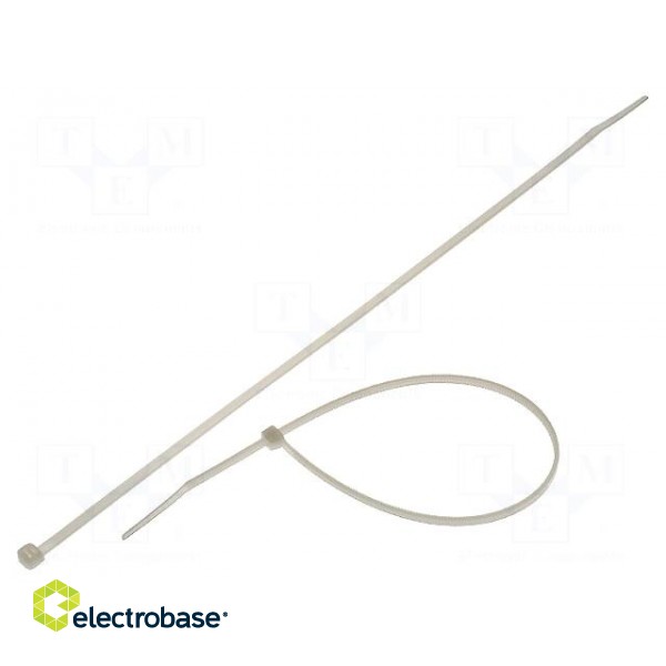 Cable tie | L: 292mm | W: 3.6mm | polyamide | 176.5N | natural | Ømax: 85mm