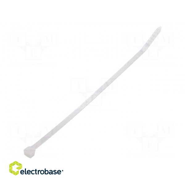 Cable tie | L: 141mm | W: 3.6mm | polyamide | 180N | natural | Ømax: 32mm
