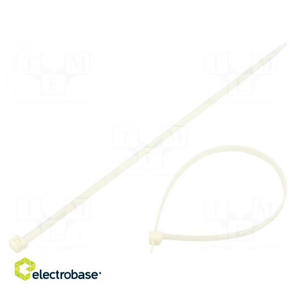 Cable tie | L: 368mm | W: 7.6mm | polyamide | 540N | natural | 100pcs.