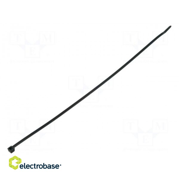 Cable tie | L: 390mm | W: 4.7mm | polyamide | 355N | black | Ømax: 110mm
