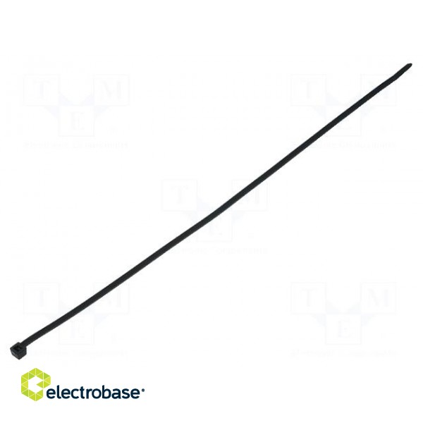 Cable tie | L: 390mm | W: 4.7mm | polyamide | 355N | black | Ømax: 110mm