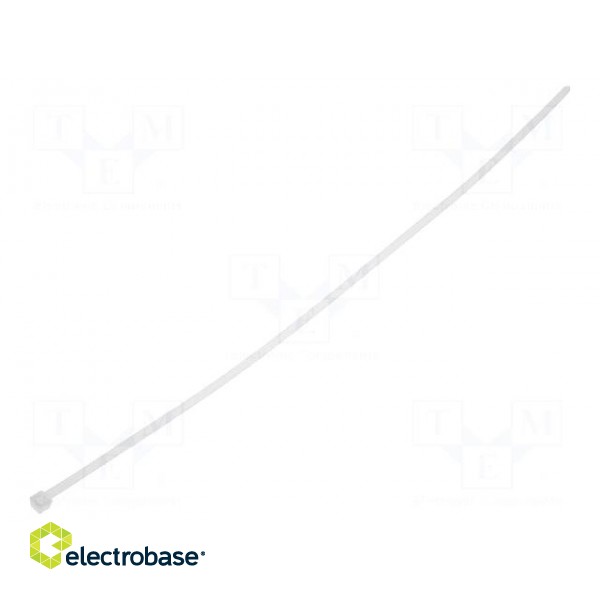 Cable tie | L: 390mm | W: 4.7mm | polyamide | 355N | natural | Ømax: 110mm