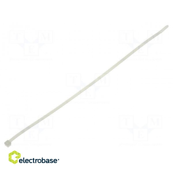 Cable tie | L: 390mm | W: 4.7mm | polyamide | 355N | natural | Ømax: 110mm