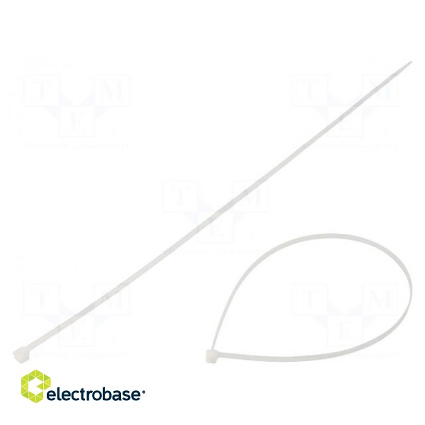 Cable tie | L: 430mm | W: 4.8mm | polyamide | 220N | natural | UL94V-2