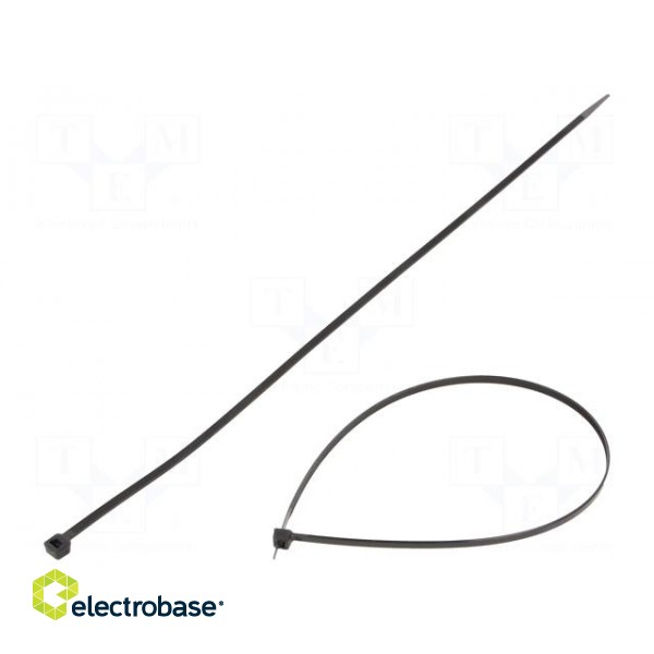 Cable tie | L: 430mm | W: 4.8mm | polyamide | 80N | black | Ømax: 122.5mm