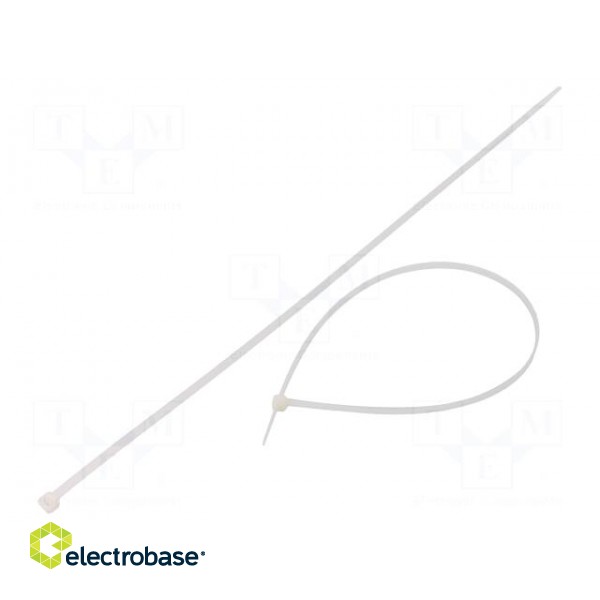 Cable tie | L: 450mm | W: 4.8mm | polyamide | 215.5N | natural