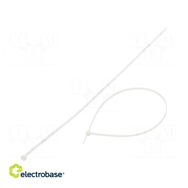 Cable tie | L: 450mm | W: 4.8mm | polyamide | 222N | natural | Ømax: 130mm