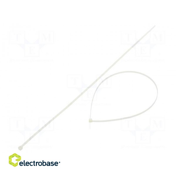 Cable tie | L: 500mm | W: 4.8mm | polyamide | 222N | natural | Ømax: 150mm