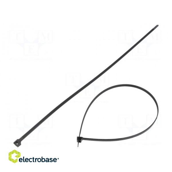 Cable tie | L: 556mm | W: 7.6mm | polyamide | 534N | black | Ømax: 152mm