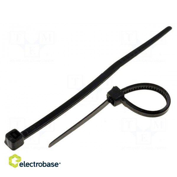 Cable tie | L: 62mm | W: 2.4mm | polyamide | 78.5N | black | Ømax: 11mm