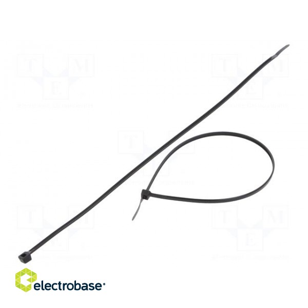 Cable tie | L: 710mm | W: 7.6mm | polyamide | 667N | black | Ømax: 198mm