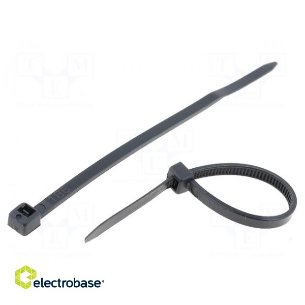 Cable tie | L: 80mm | W: 2.4mm | polyamide | 78.5N | black | Ømax: 19mm