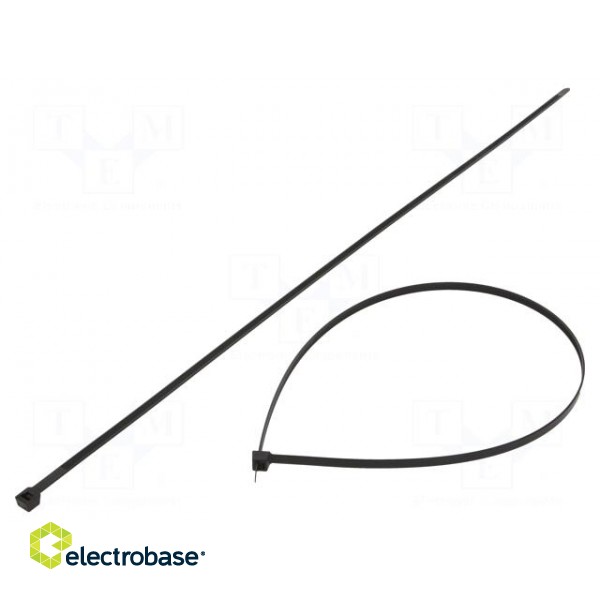 Cable tie | L: 820mm | W: 8.9mm | polyamide | 780N | black | Ømax: 245mm