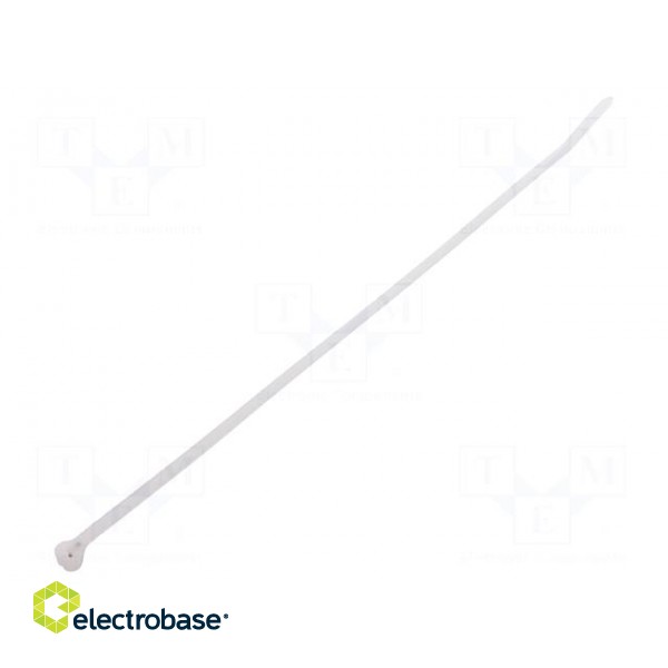 Cable tie | L: 284mm | W: 3.6mm | polyamide | 130N | natural | Ømax: 76mm