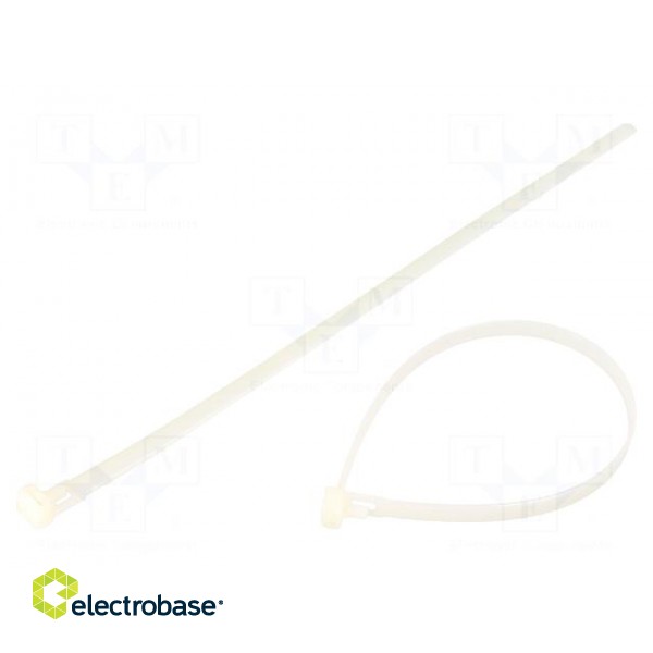 Cable tie | multi use | L: 300mm | W: 7.6mm | polyamide | 230N | natural