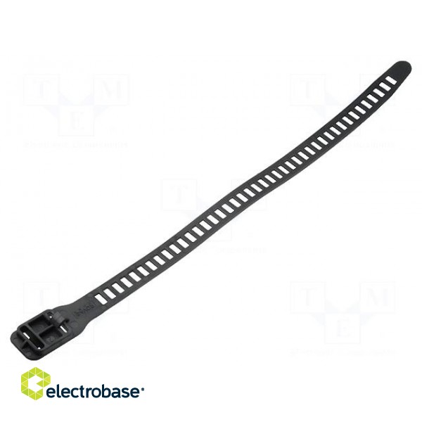 Cable tie | multi use | L: 580mm | W: 28mm | polyurethane | 360N | black
