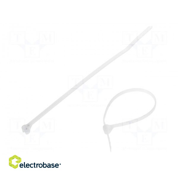 Cable tie | with a metal clasp | L: 102mm | W: 2.4mm | polyamide | 80N