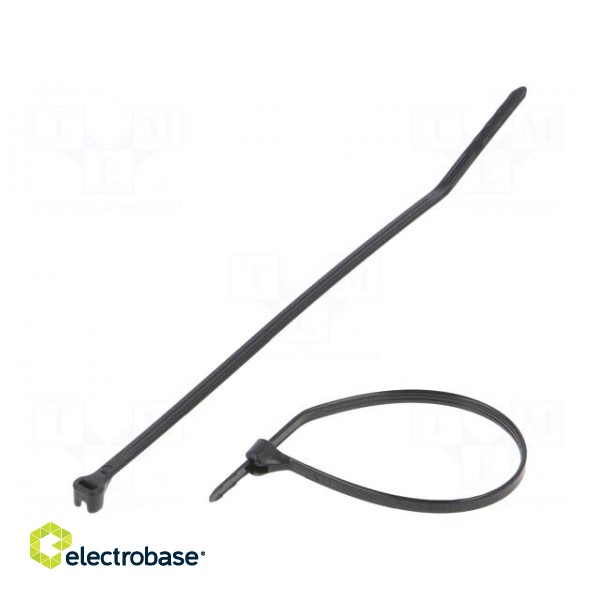 Cable tie | with a metal clasp | L: 102mm | W: 2.4mm | polyamide | 80N
