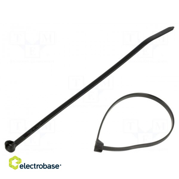 Cable tie | with a metal clasp | L: 140mm | W: 3.6mm | polyamide | 178N