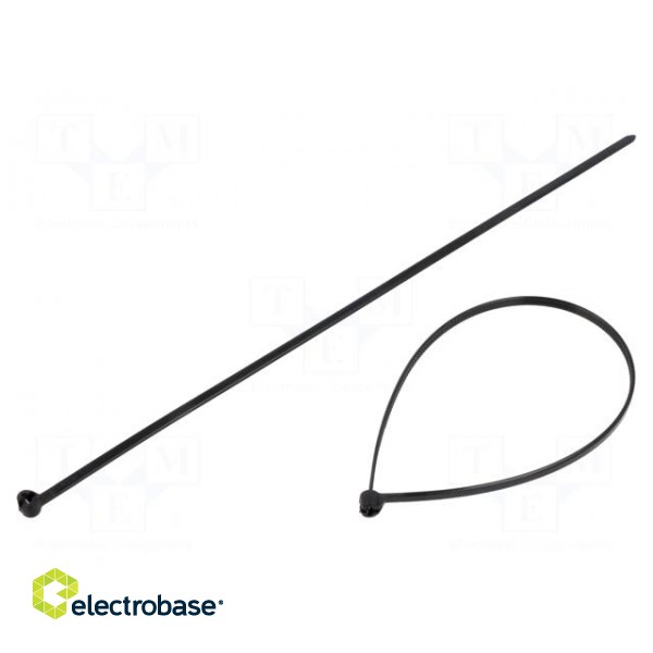 Cable tie | with a metal clasp | L: 200mm | W: 2.5mm | polyamide | 180N