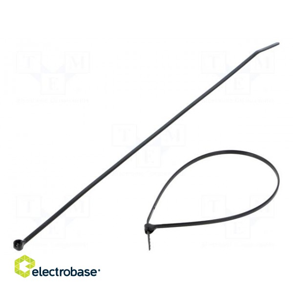 Cable tie | with a metal clasp | L: 201mm | W: 2.4mm | polyamide | 80N