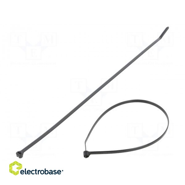 Cable tie | with a metal clasp | L: 780mm | W: 7mm | polyamide | 534N