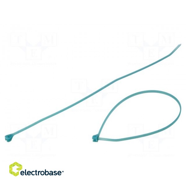 Cable tie | with a metal clasp | L: 360mm | W: 4.8mm | E/TFE | UL94V-0