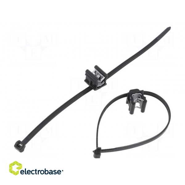 Cable tie | with fixing lugs,with fixing for edges | L: 200mm