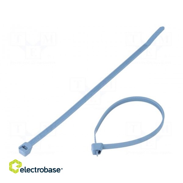 Cable tie | with metal | L: 186mm | W: 4.8mm | polyamide | 222N | -40÷85°C