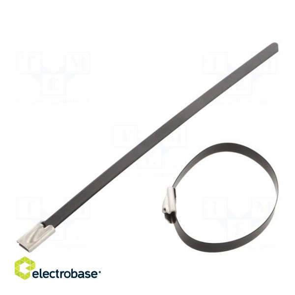 Cable tie | L: 125mm | W: 4.6mm | stainless steel AISI 304 | 450N