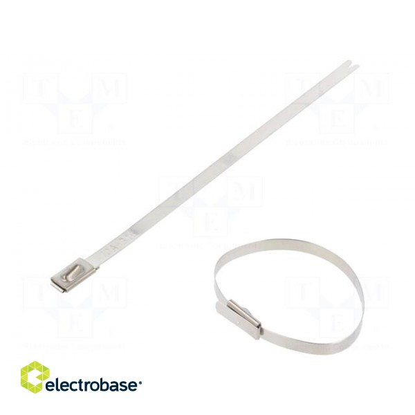 Cable tie | L: 127mm | W: 4.6mm | acid resistant steel AISI 316 | 900N