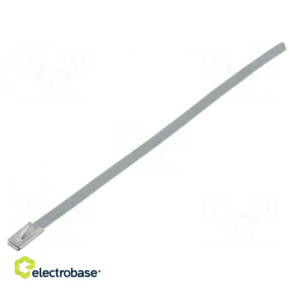 Cable tie | L: 152mm | W: 4.5mm | stainless steel | steel | Ømax: 25mm