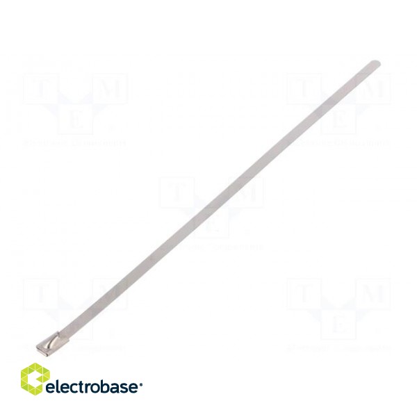Cable tie | L: 200mm | W: 4.6mm | acid resistant steel | 445N