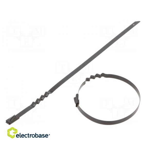 Cable tie | L: 200mm | W: 4.6mm | acid resistant steel AISI 316 | 445N