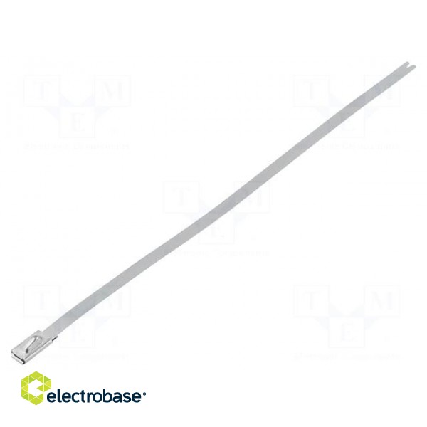Cable tie | L: 681mm | W: 4.6mm | stainless steel AISI 304 | 900N